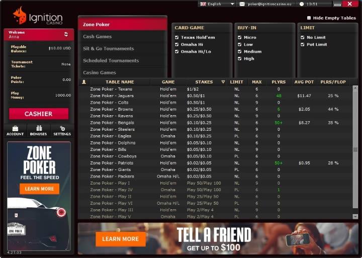 Ignition-Casino games poker
