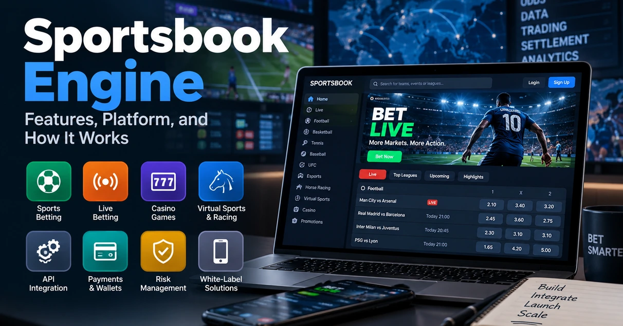 Sportsbook Engine platform features and betting software